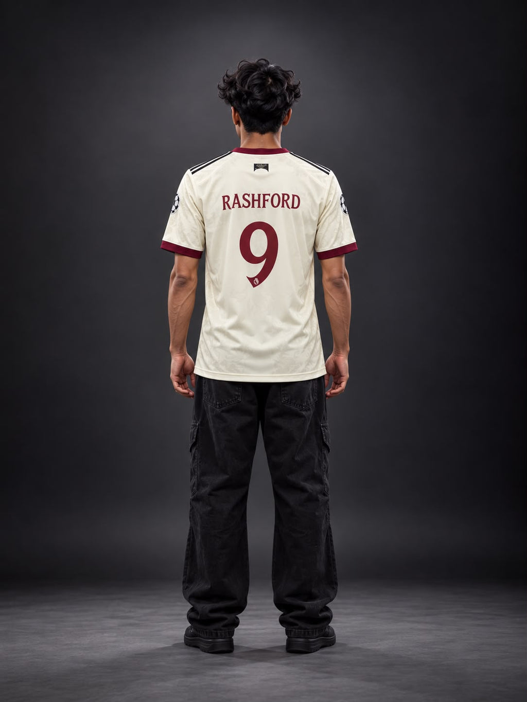 Rashford 9 Manchester United Away Jersey | Sublimation | 90 Plus