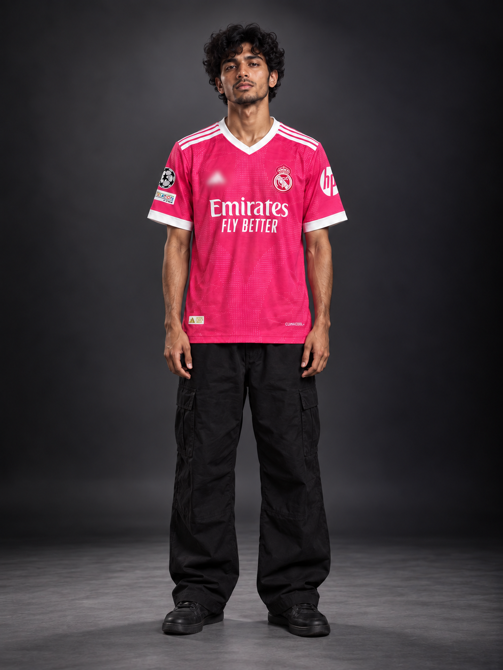 Real Madrid Pink Bellingham #5 Football Jersey | Embroidery | 90 Plus