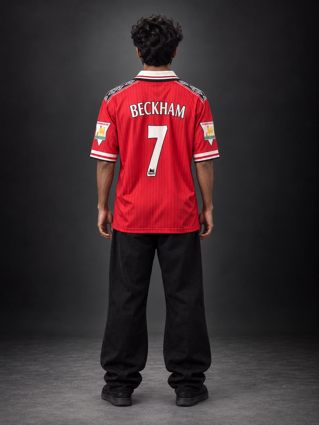 Manchester United 1998/99 Retro Beckham Jersey | Oversize Collar | 90 Plus
